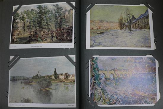 Ten albums of postcards